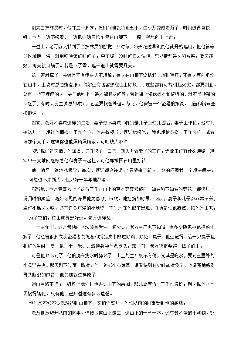 安徽省合肥市新站区2025-2026学年上学期九年级语文期末练习模拟试卷第3页