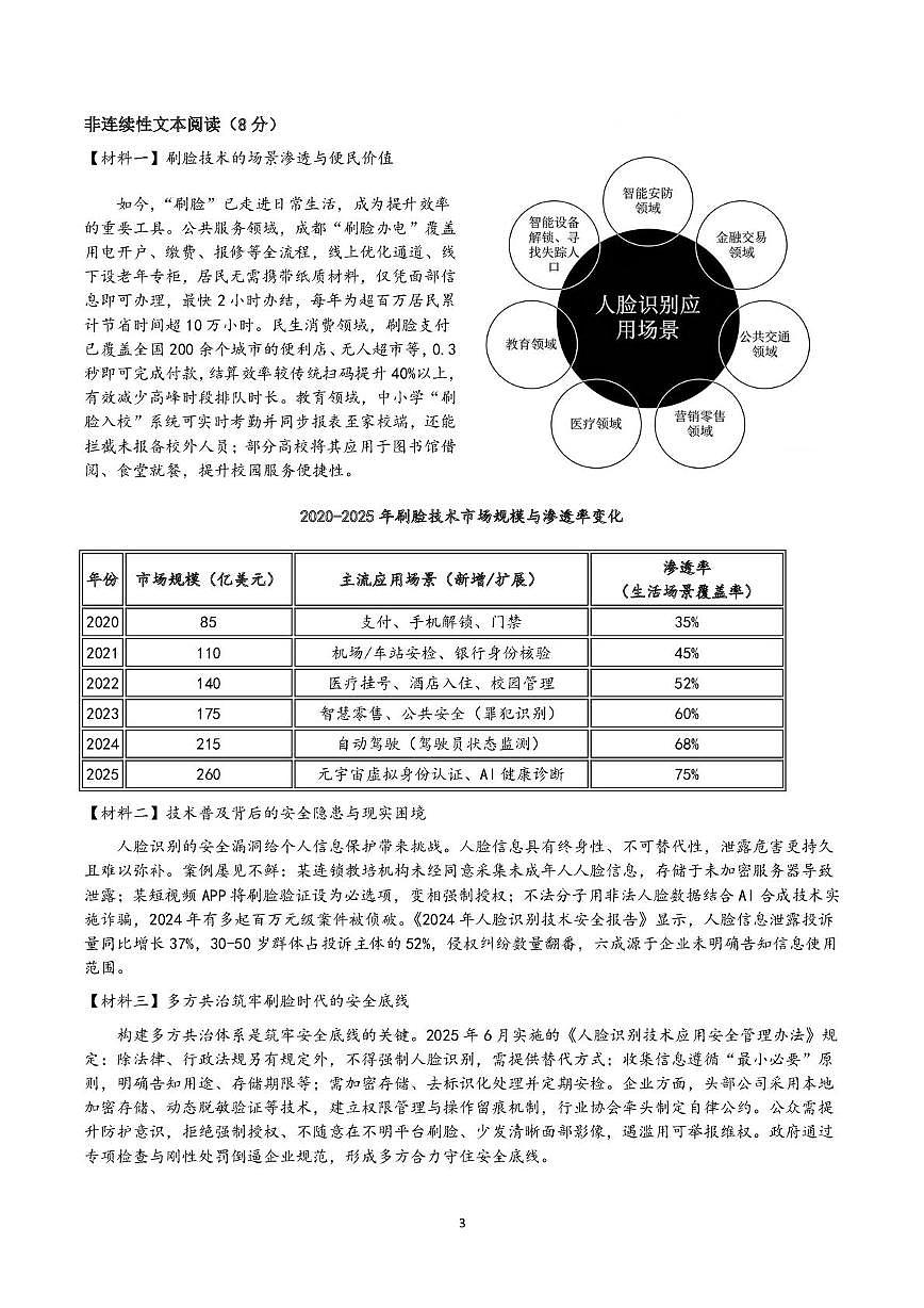 湖南省湘江新区湘江中学2025-2026学年七年级上学期期末考试语文试题第3页