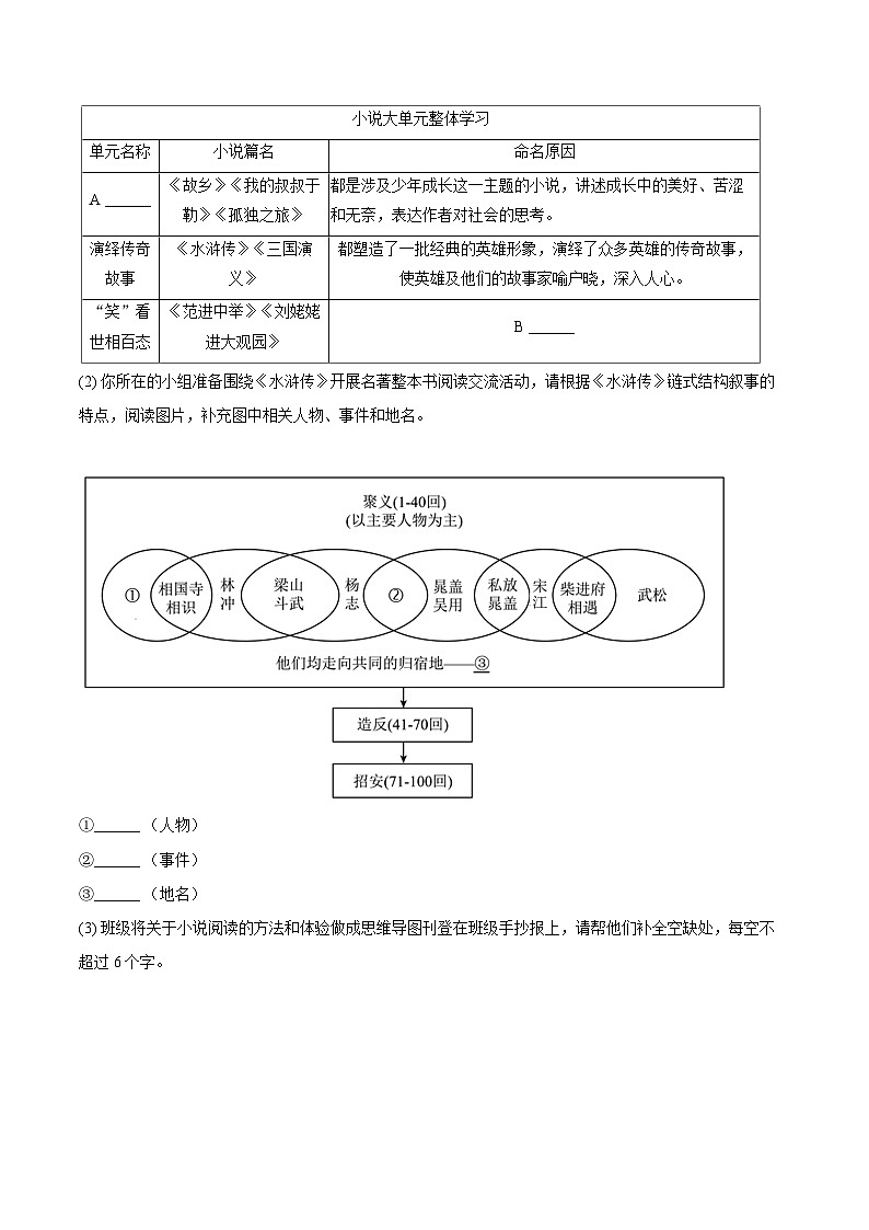 2025-2026学年四川省乐山市市中区九年级（上）期末语文试卷-自定义类型第3页