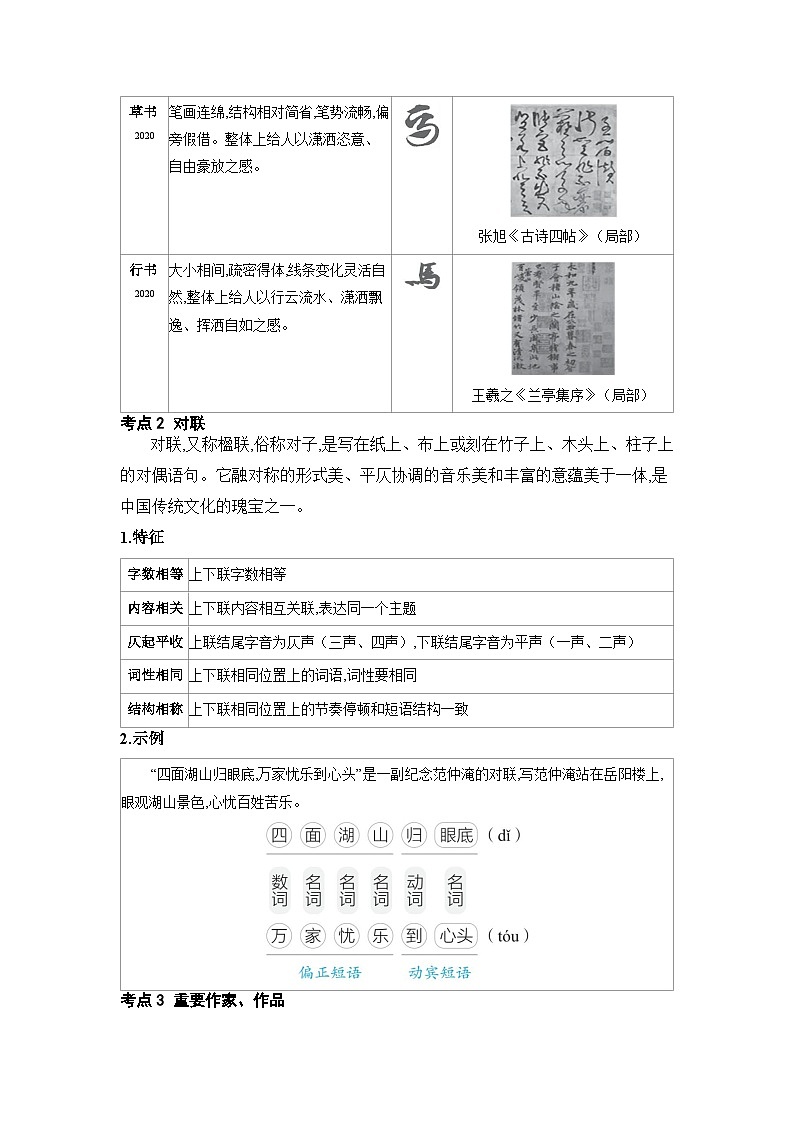 专题五 文学文化常识 知识清单-2026年中考语文一轮复习(北京专用）第2页