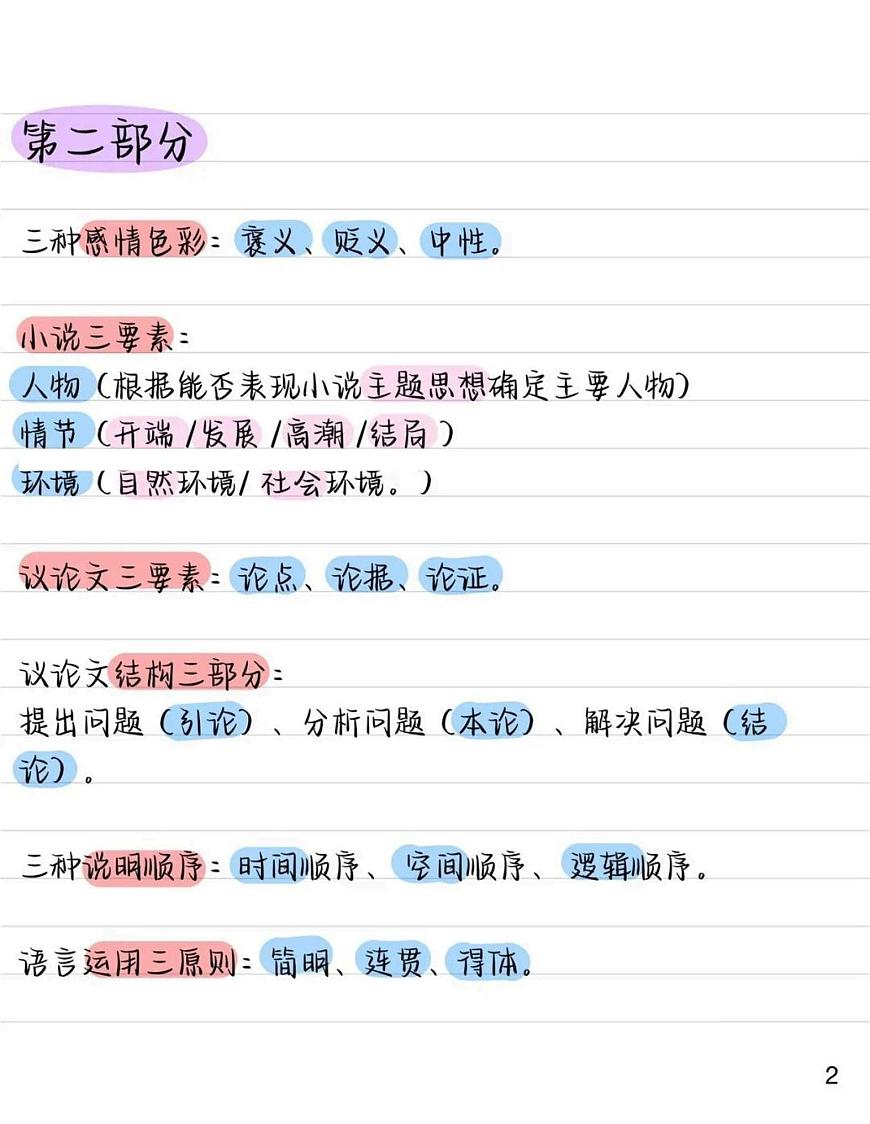 中考语文第一轮复习语文文学常识阅读高分技巧知识点第2页