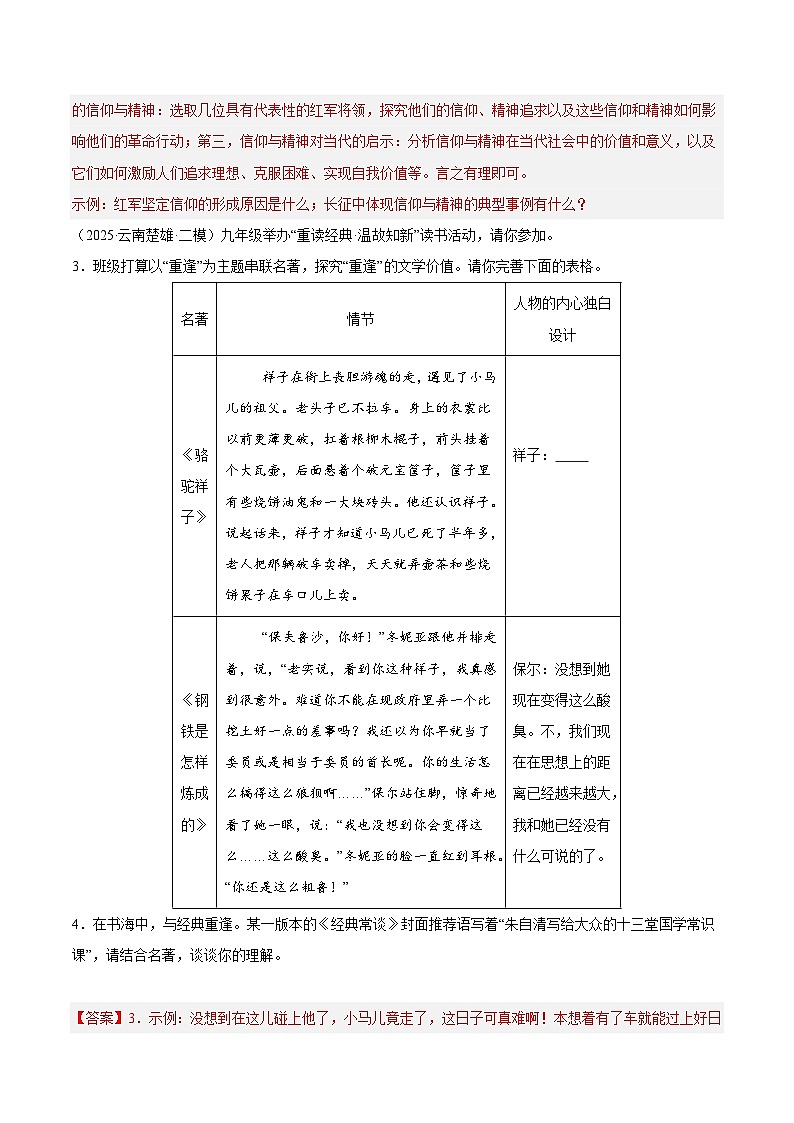 专题03 名著阅读（解析版）第3页