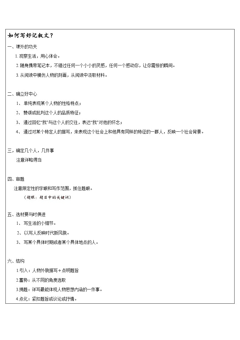 中考语文第一轮复习作文知识点第15讲 作文能力综合检测第3页