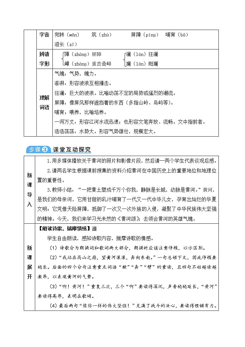 5《黄河颂》教案02
