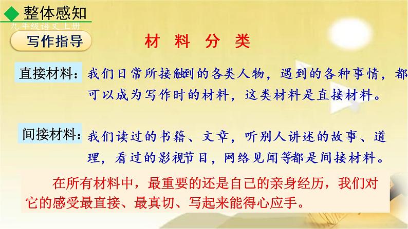 第四单元 写作：怎样选材 课件第5页