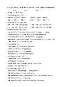 人教部编版第三单元单元综合与测试精品单元测试精练