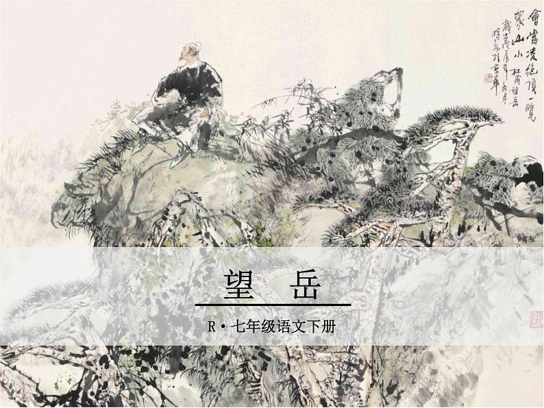 20《望岳》ppt课件_部编版七年级下册01