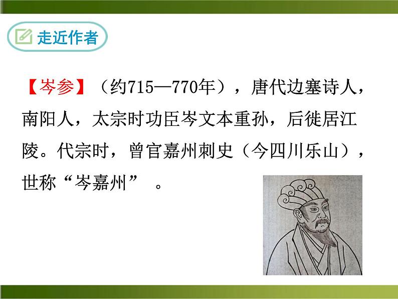 《逢入京使》ppt课件第2页