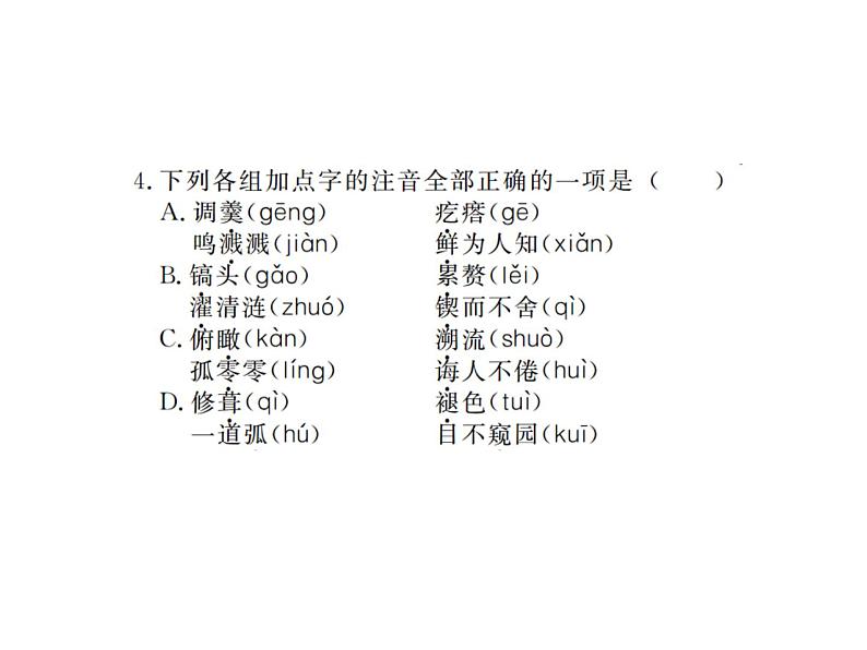 【人教部编版】七下语文期末专题复习ppt课件（119页，含答案）04