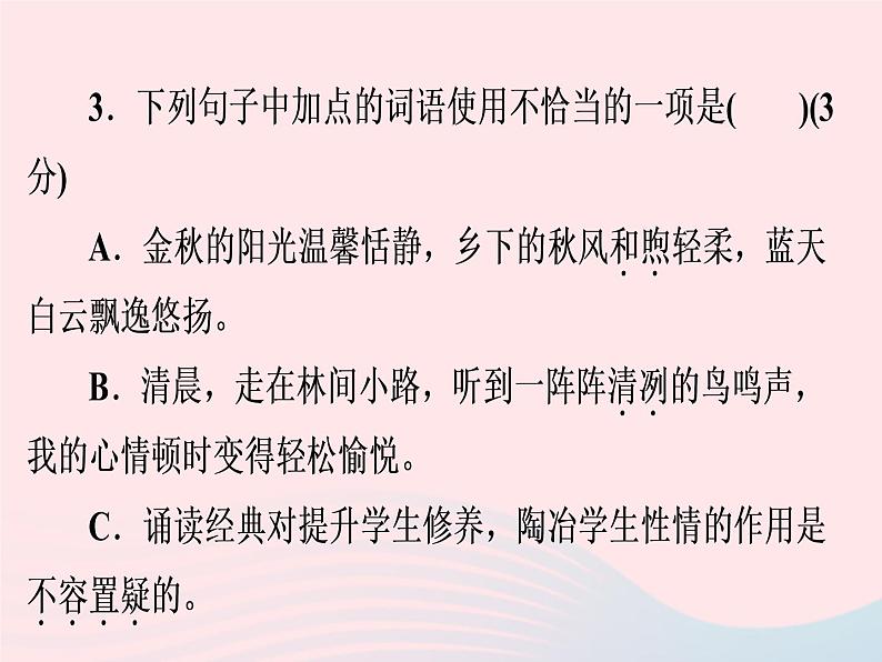 广东专用中考语文高分突破满分特训课件206