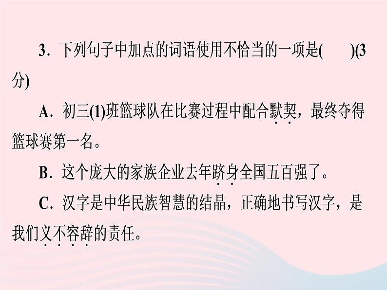 广东专用中考语文高分突破满分特训课件405