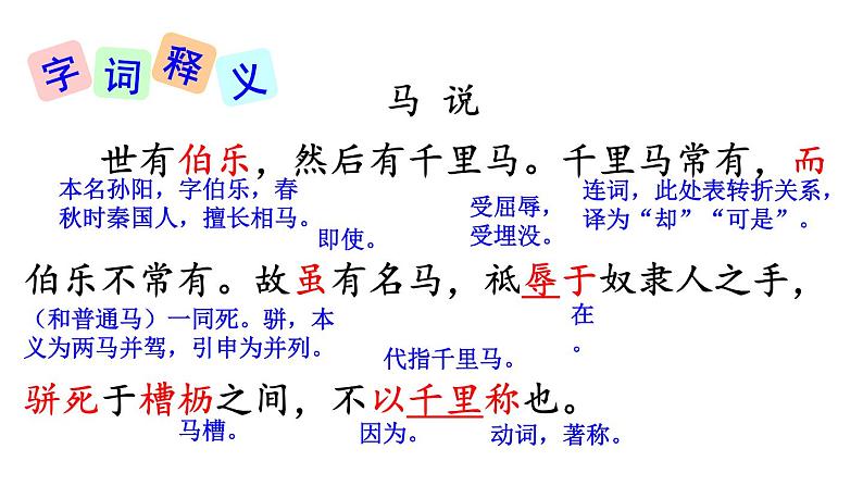 23 马说ppt课件第7页