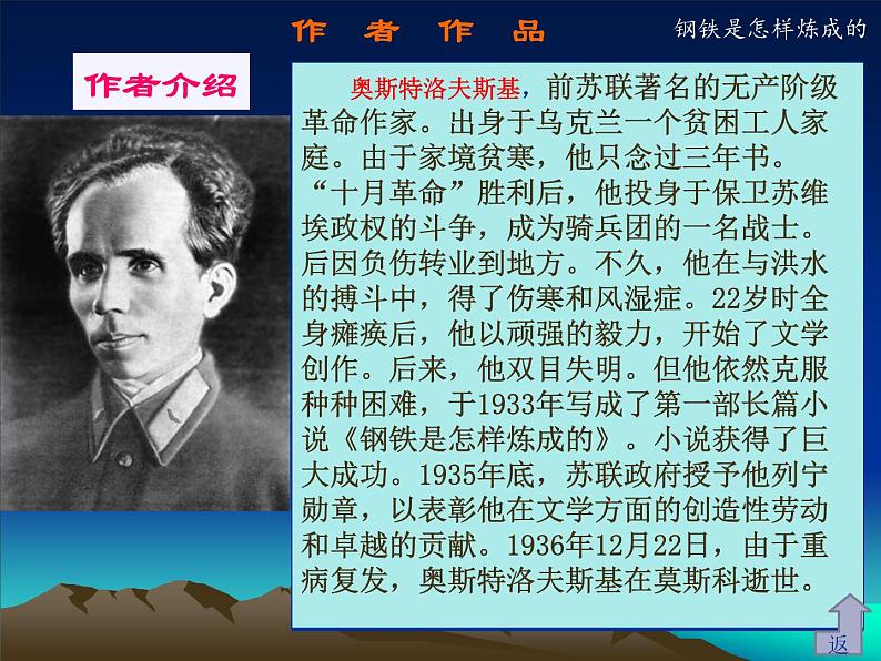 名著导读《钢铁是怎样炼成的》 课件03