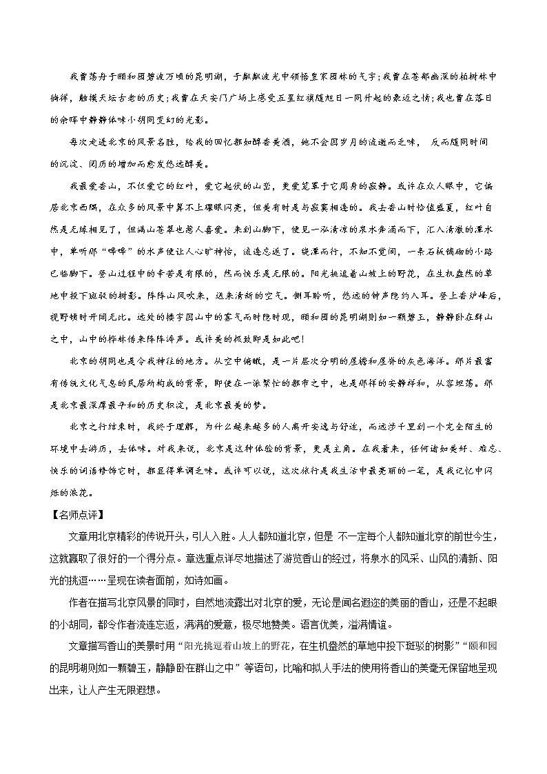 2020年中考作文满分冲刺三第3页