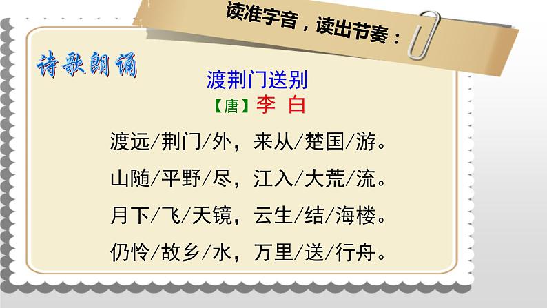人教部编版八年级上册13《唐诗五首》之《渡荆门送别》课件（28张ppt）06