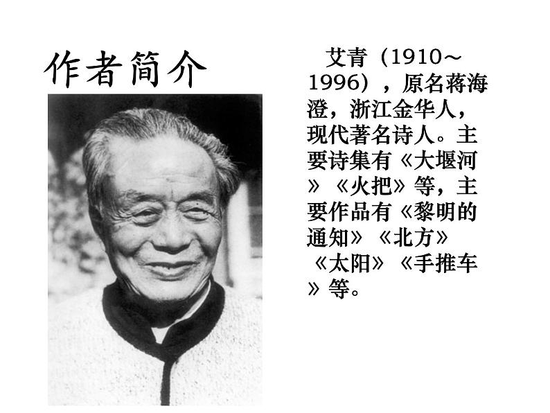 （2020年秋）人教版九年级上语文第3课  我爱这土地 课件教案练习03