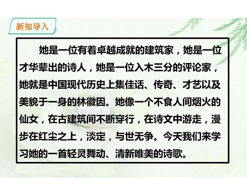（2020年秋）人教版九年级上语文第5课  你是人间的四月天 课件教案练习03