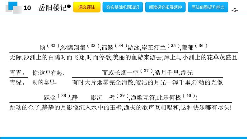（2020年秋）人教版九年级上语文第11课  岳阳楼记 课件教案练习06