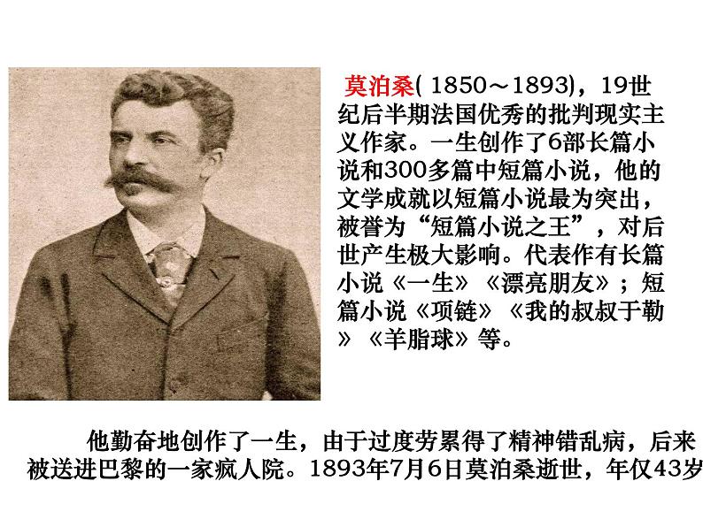 （2020年秋）人教版九年级上语文第16课  我的叔叔于勒 课件教案练习03