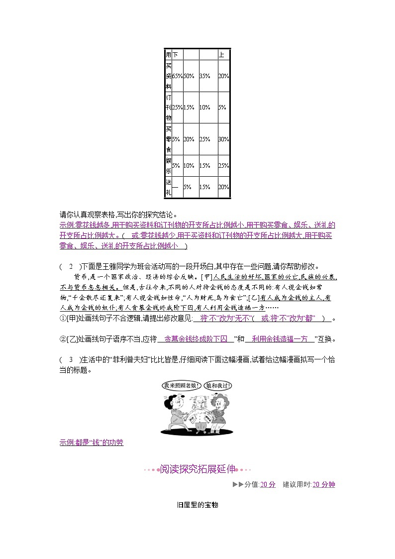 （2020年秋）人教版九年级上语文第16课  我的叔叔于勒 课件教案练习02