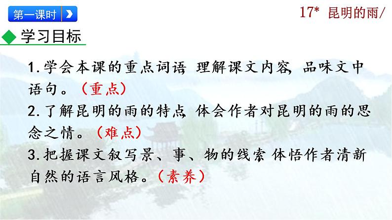 17《昆明的雨》课件03