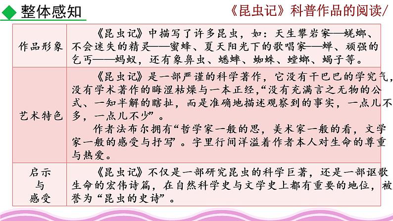 名著导读 《昆虫记》科普作品的阅读.课件03