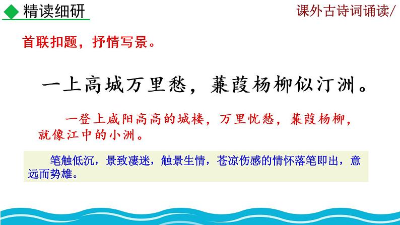 部编版语文九年级上册：第六单元《课外古诗词诵读》课件+音频08