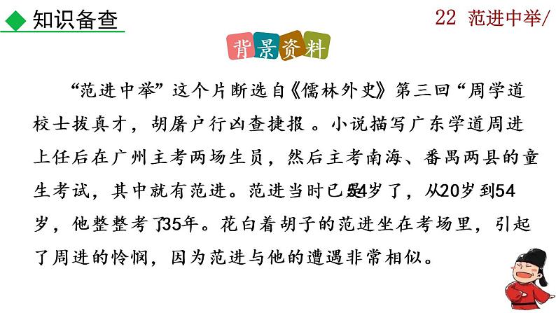 部编版语文九年级上册：23《范进中举》课件07