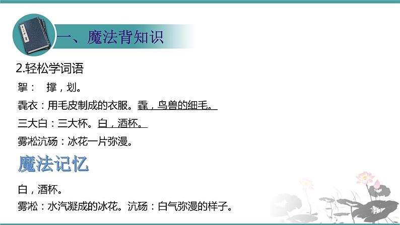 人教部编版 语文九年级上册 第13课《湖心亭看雪》 课件 (共21张PPT)04