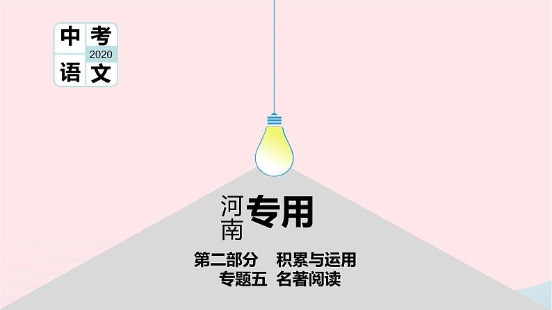 2020版中考语文第二部分积累与运用（常考名著通关）第11篇简 课件01