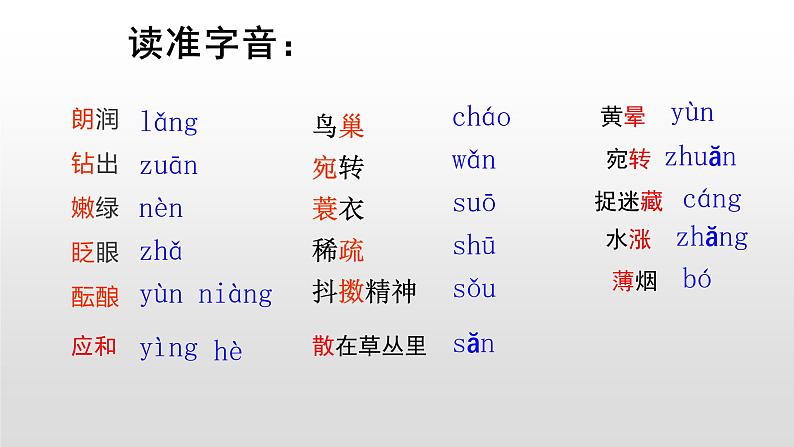 人教部编版七年级语文上册1春 课件03