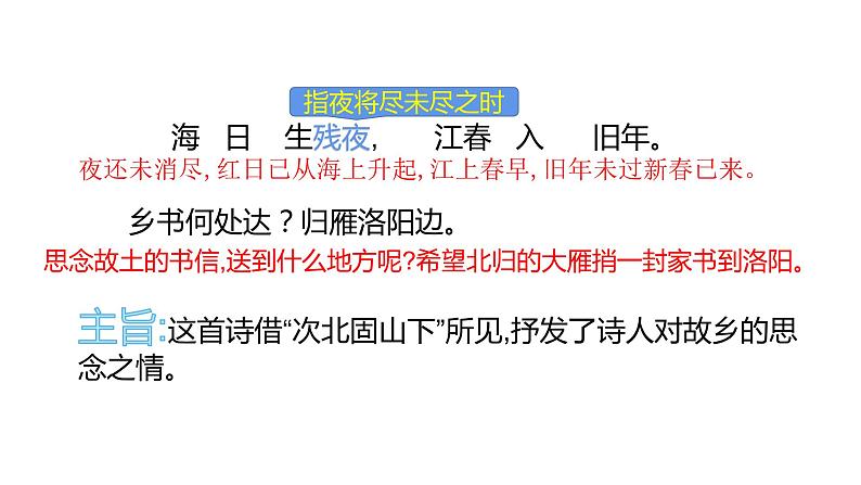 4古代诗歌四首次北固山下 课件05