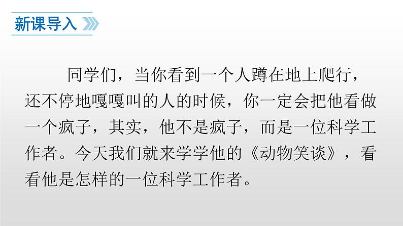 人教部编版七年级语文上册17动物笑谈 课件02