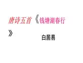13唐诗五首《钱塘湖春行》 课件