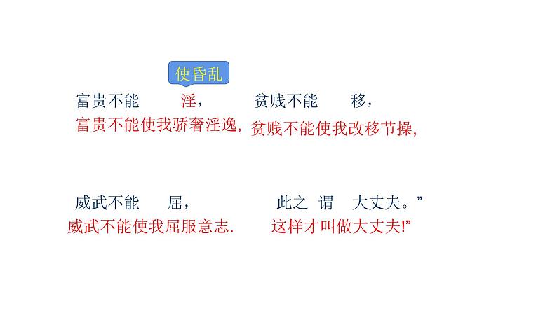 22孟子二则《富贵不能淫》 课件07