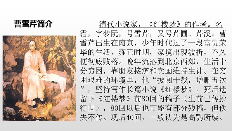 人教部编版九年级语文上册24刘姥姥进大观园 课件03