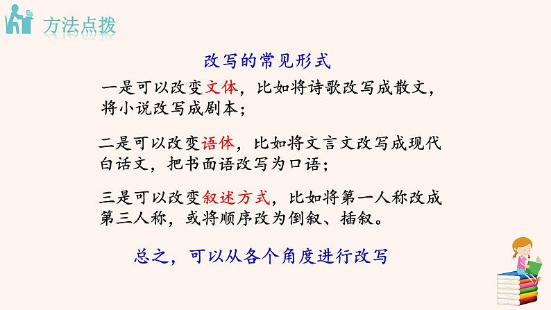 第六单元 写作：学会改写 PPT课件（含素材）05