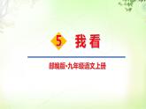 6 我看  PPT课件_九上语文