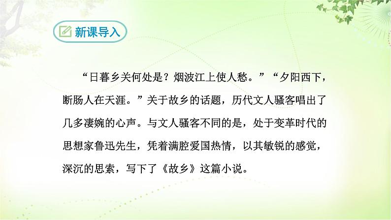 15 故乡 PPT课件_九上语文03