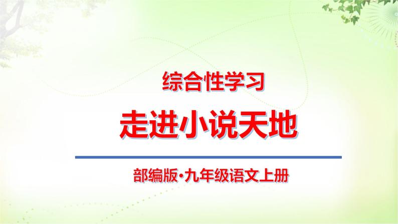 综合性学习(走进小说天地) PPT课件_九上语文01