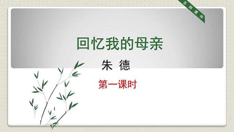 7.《回忆我的母亲》课件04