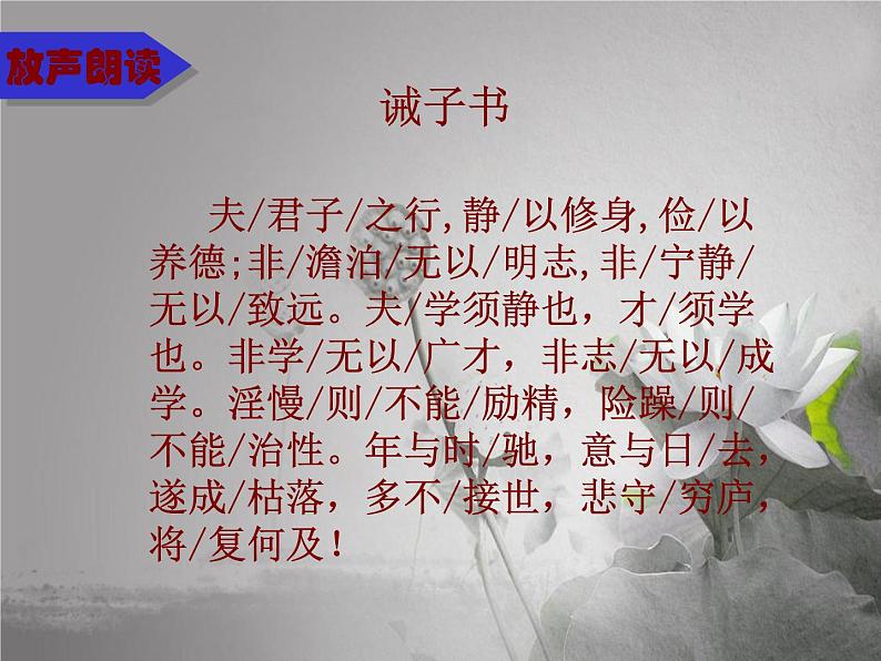 人教部编版七年级上册15《诫子书》课件(16张ppt)07