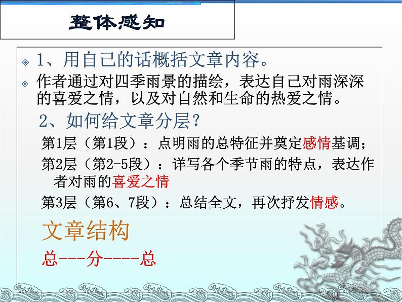 部编版七年级语文上册课件  3 雨的四季第7页