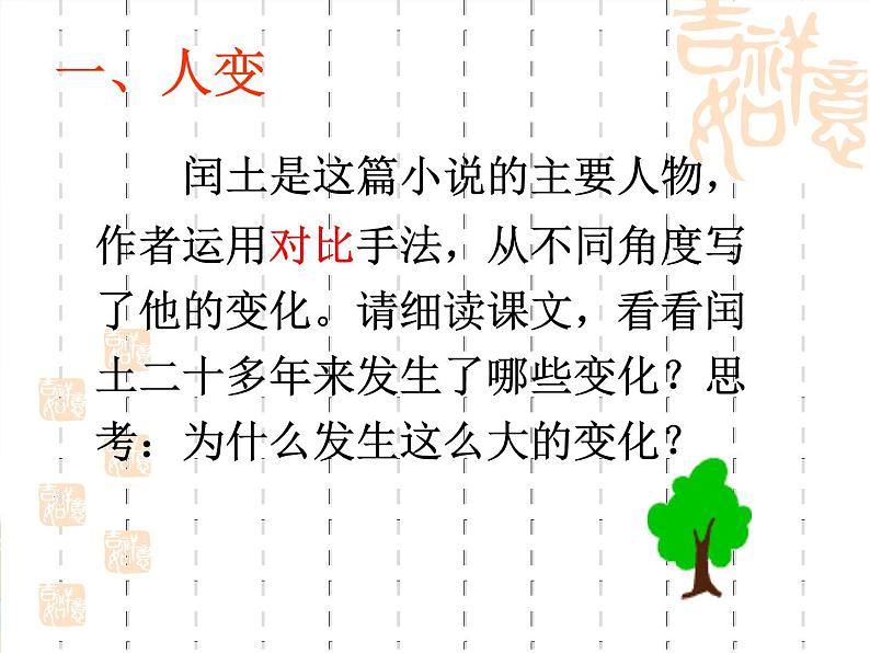 人教部编版九年级上册14《故乡》课件（32张ppt）08