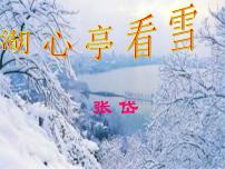 初中语文人教部编版九年级上册12* 湖心亭看雪备课ppt课件