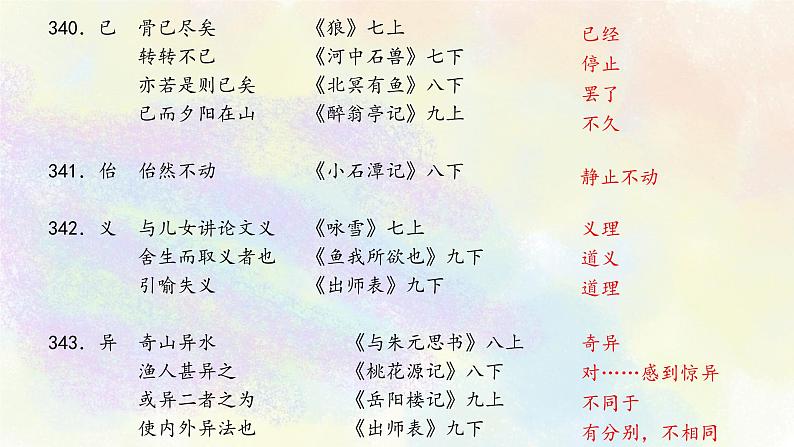 初中语文教材文言实词梳理Y-Z第6页