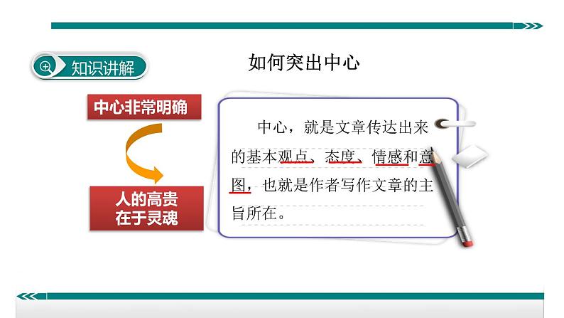 第五单元 写作—如何突出中心 课件04