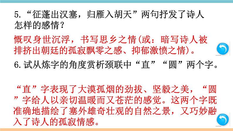 部编版八年级上册期末复习课件 专题8 课内古诗词鉴赏（含答案）第8页