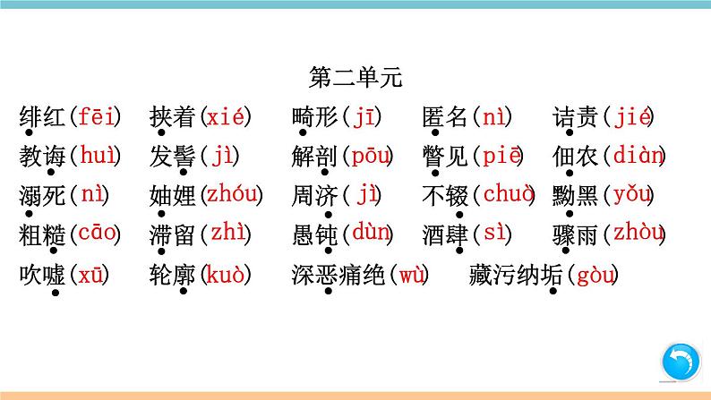 部编版八年级上册期末复习课件 专题1 字音字形（含答案）03