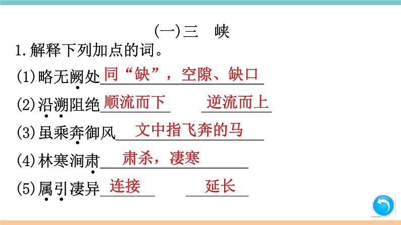 部编版八年级上册期末复习课件 专题9 文言文阅读（含答案）02